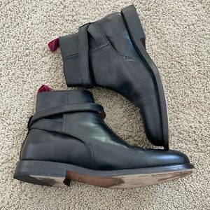 Men’s Ralph Lauren Black Leather Newent Jodphur Size 12